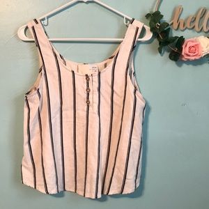 J.O.A. Los Angeles Linen Blend Tank Top